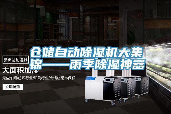倉儲自動深夜福利视频网站大集錦——雨季除濕神器