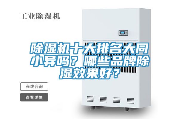 深夜福利视频网站十大排名大同小異嗎？哪些品牌除濕效果好？