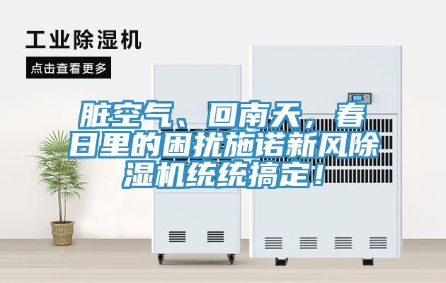 髒空氣、回南天，春日裏的困擾施諾新風深夜福利视频网站統統搞定！